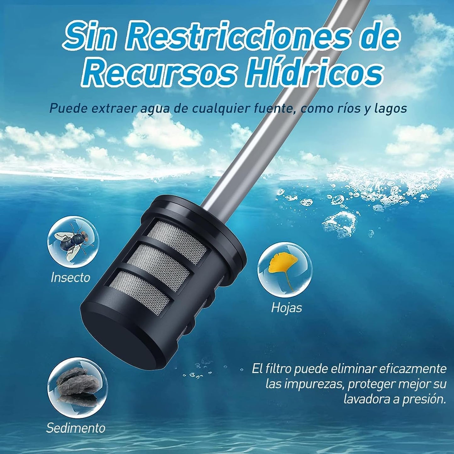 Power Max - HIDROLAVADORA PORTÁTIL BAT 20000mAh