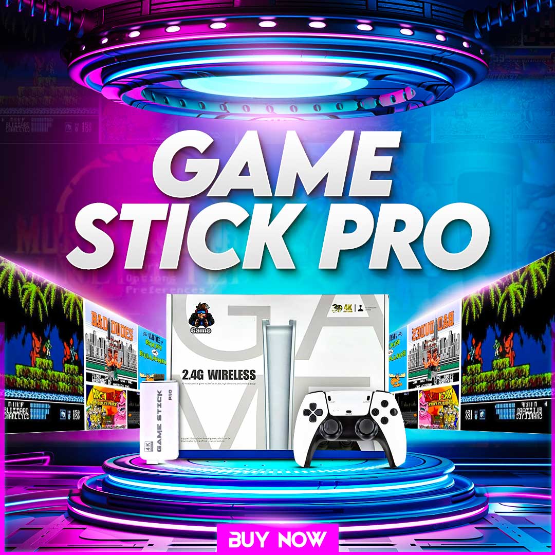 GAME STICK PRO ULTRA +20.000 JUEGOS + 2 MANDOS DE REGALO